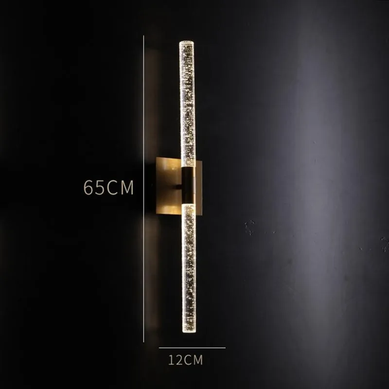 Современная светодиодная настенная лампа с кристаллами-пузырьками прикроватное