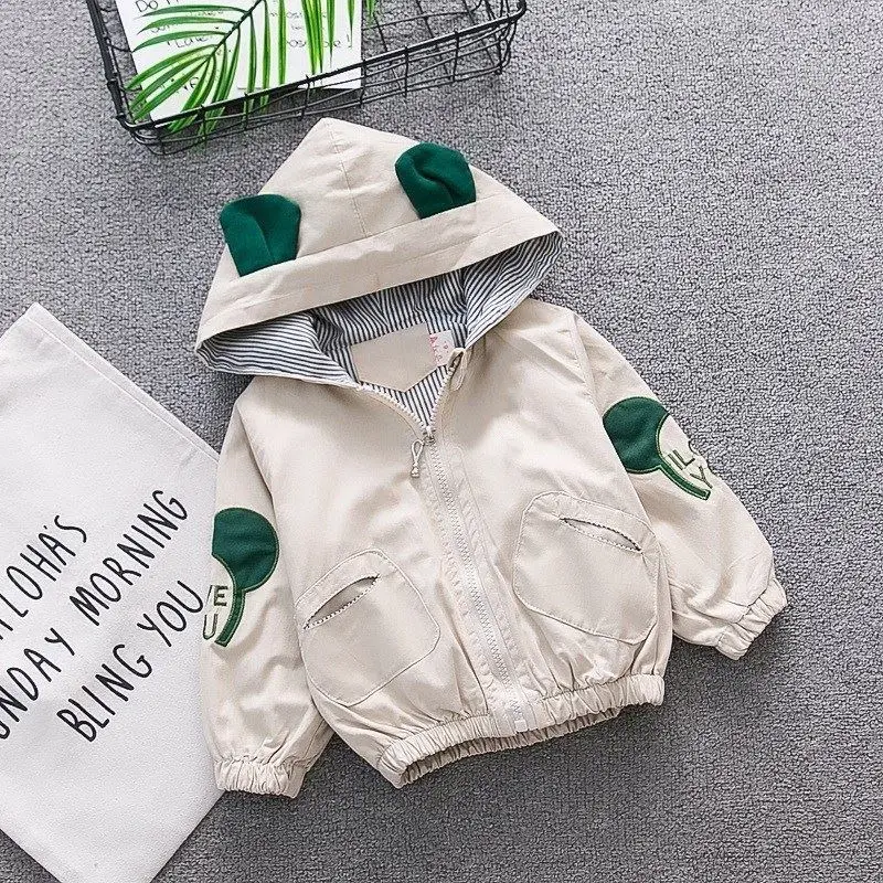 

Kids Clothes Boys Jackets Children Hooded Zipper Windbreaker Toddler Baby Fashion Coat Infant Waterproof Hoodies For Girls