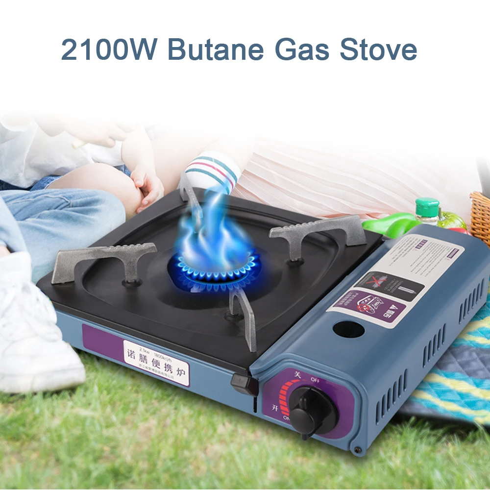 2100W Portable Butane Gas Stove Burner Mini Cassette Grill for Indoor Outdoor Camping Picnic Furnace | Спорт и развлечения