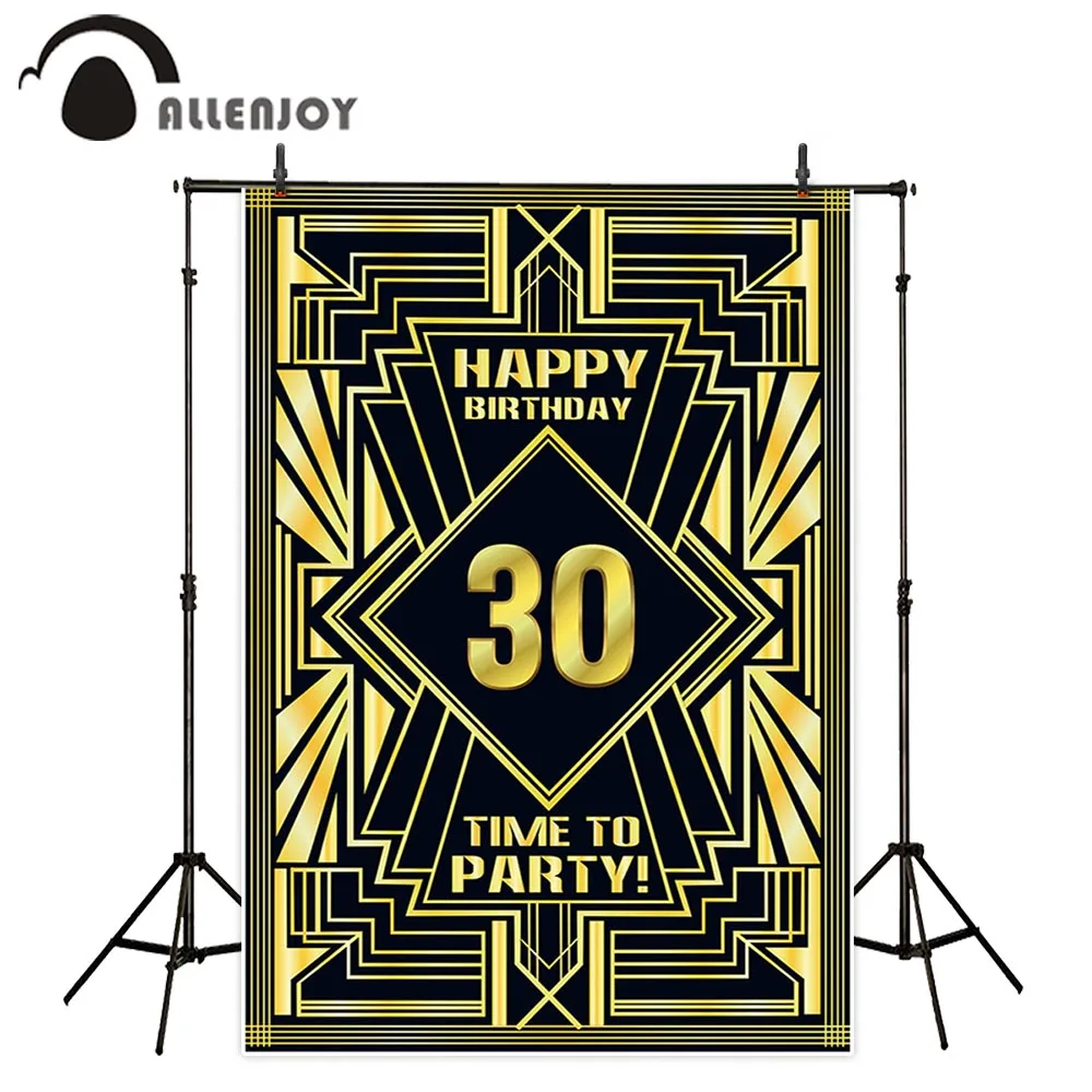 Фон для фотосъемки на день рождения с изображением прекрасного Гэтсби 16 20 30 40 50 60