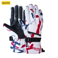 mkeps waterproof men women ski gloves winter warm 3m thinsulate snowboard snowmobile cold weather gloves