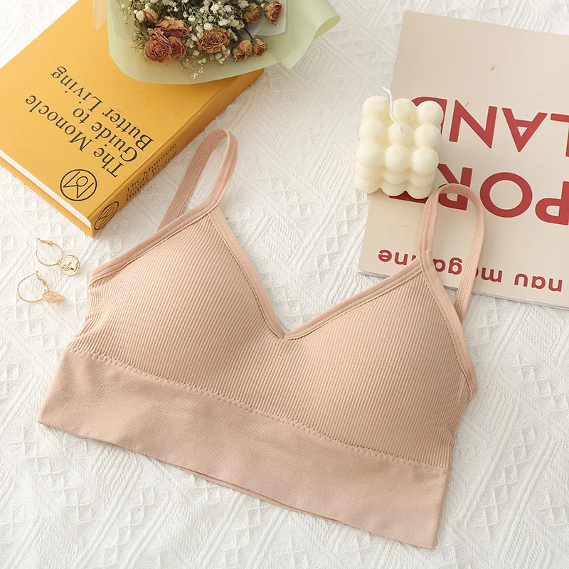 Топ женский спортивный бесшовный с низкой спинкой для фитнеса и активного отдыха