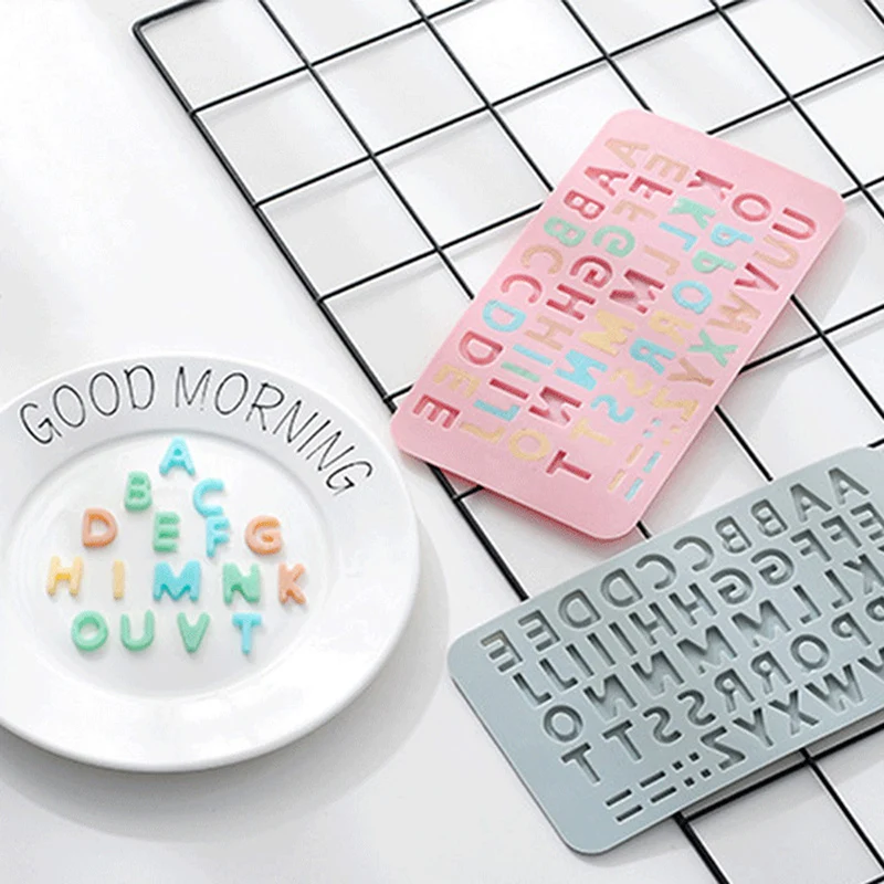 Letter Alphabet Silicone Mold Non-stick Diy Chocolate Ice Cube Cream Cake Making Tool Creative Baking Mould 1PC | Дом и сад