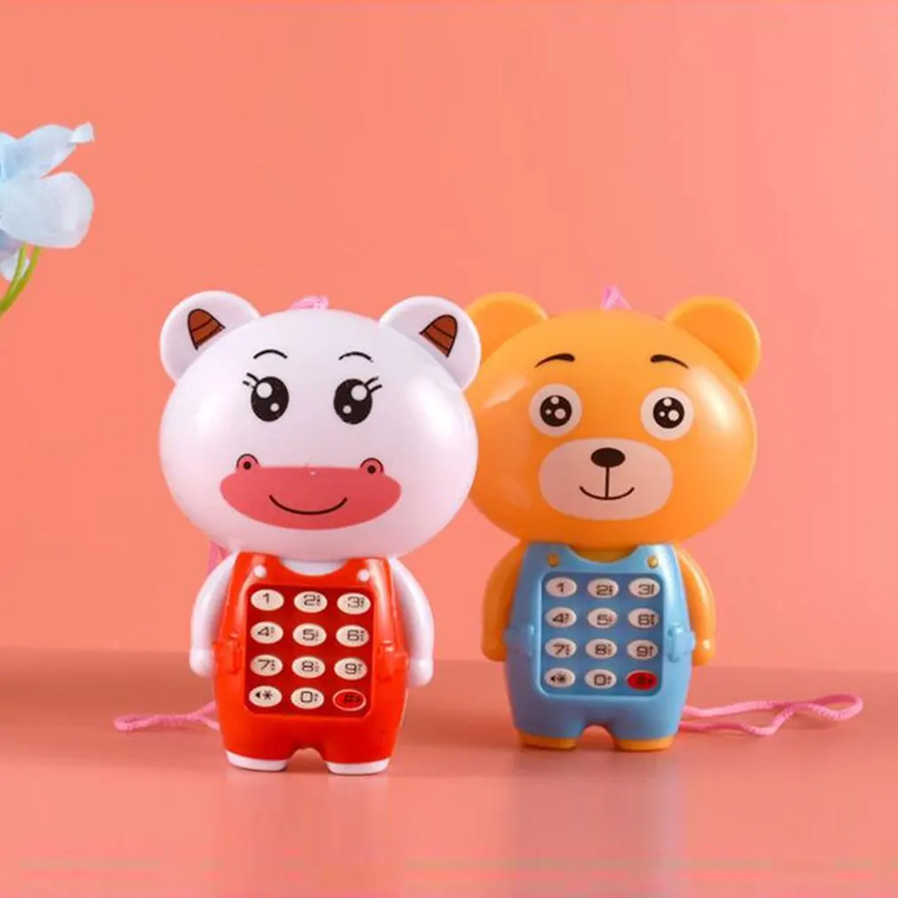 Мультяшный музыкальный телефон светящийся Детский пазл детский подарок