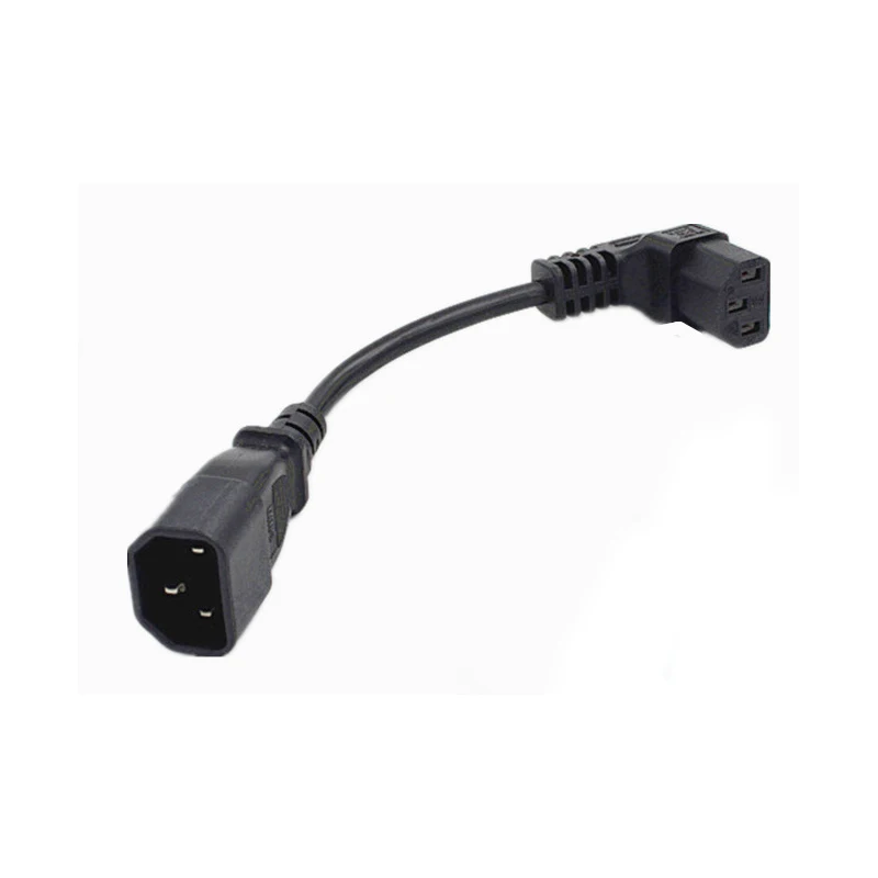 1 шт. IEC 320 C14 C13 разъем PDU или UPS Удлинитель силовой кабель прямоугольный Мужской к