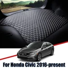 Кожаный коврик для багажника автомобиля для 10 поколения Honda Civic 2016, 2017, 2018, 2019, 2020, 2021, подкладка для груза, коврик для ботинка, аксессуары