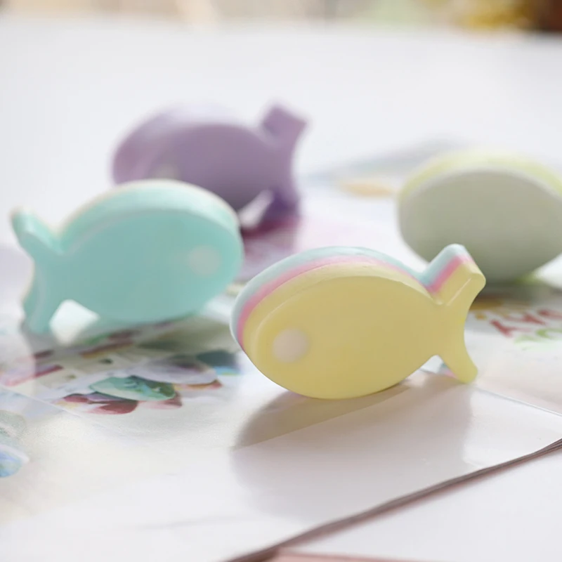 Силиконовая 3d форма для мыла с четырьмя полостями в виде мультяшных рыбок мягкие