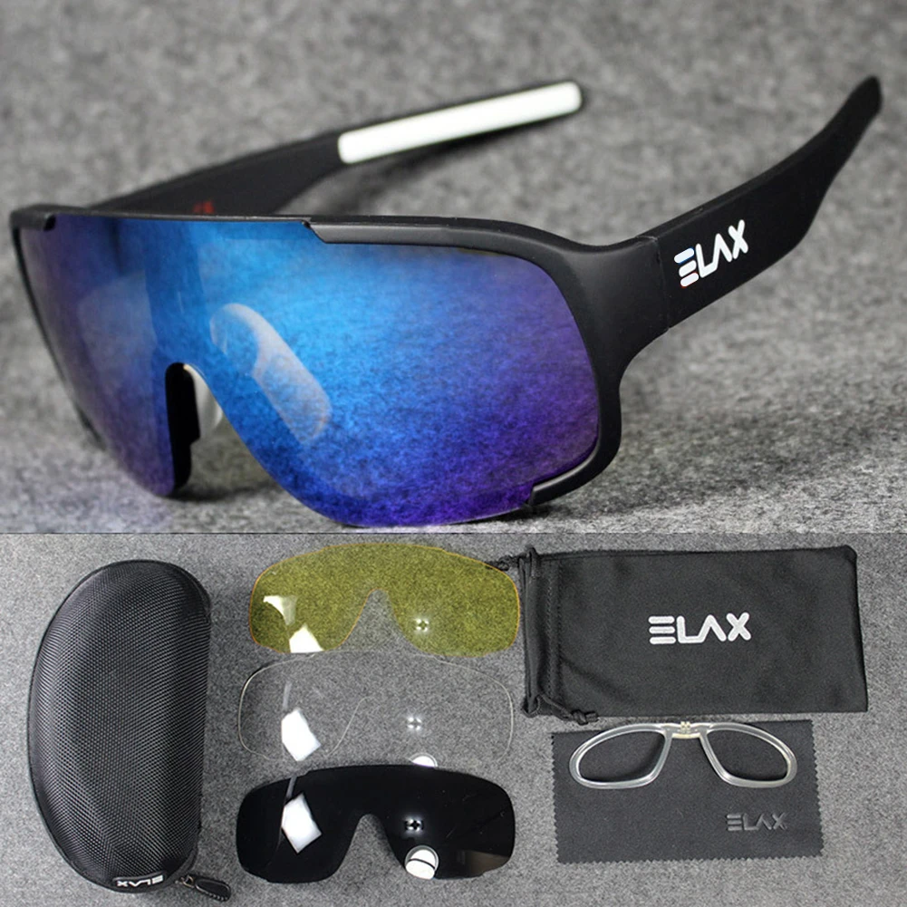 

ELAX Cycling Biking Driving Running Golf Fishing Outdoor Sports Men Women Ladies Sport Windproof Sunglasses