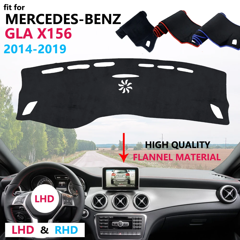 Защитный коврик фланелевый для Mercedes Benz GLA X156 GLA180 GLA200 GLA220 GLA250 220 220d AMG|Наклейки на