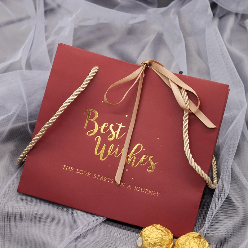 Новое поступление свадебный подарочный пакет упаковочная коробка с мраморным