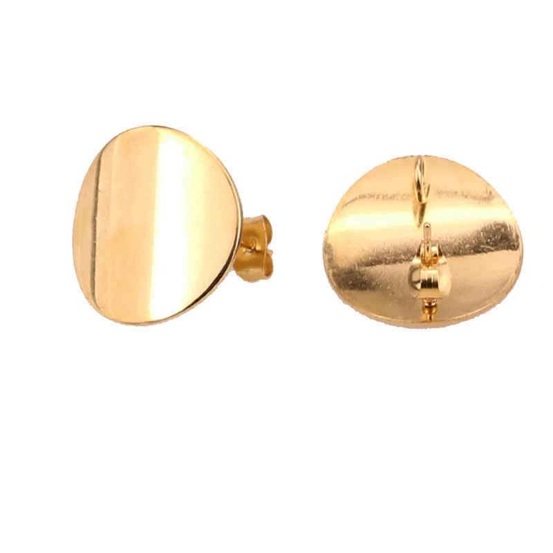 10 шт. сережки гвоздики из нержавеющей стали круглые изогнутые для изготовления