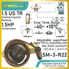 1.5TR R417A TXV (для компрессора 1.5HP) может выдерживать эффекты, которые обычно возникают при размораживании горячим газом в блоке r22.5