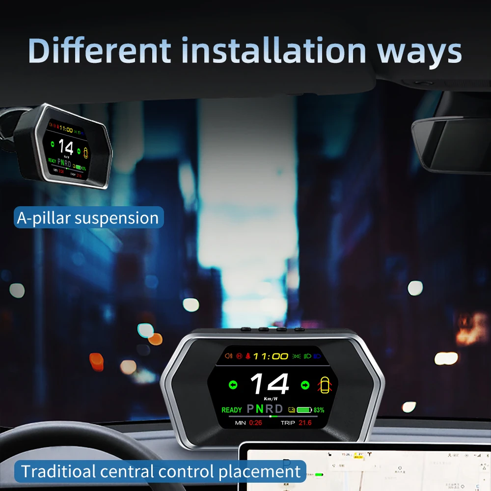 Для Tesla модель 3 &amp Y T17 HUD Дисплей &quotАвто салона автомобиля Скорость индикатор