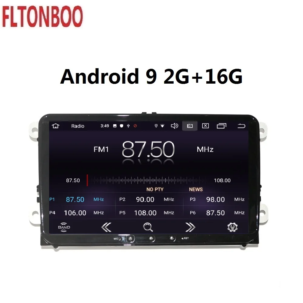 " Android 9 автомобильный радиоприемник gps навигация для Фольксваген Пассат B5 Tiguan Jetta Touran GOLF, Polo, 4G LTE руль, карта canbus