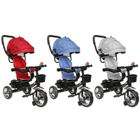 4 in 1 baby tricycle multifunctional folding sitting and lying childrens tricycle baby stroller bicycle adjustable hwc