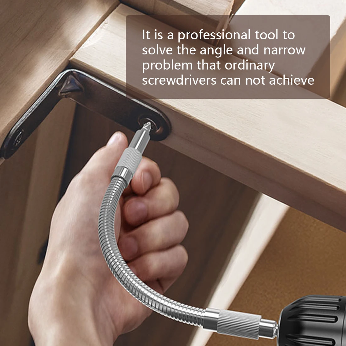 

Batch Head Universal Soft Shaft Flexible Shaft Screwdriver Hex Extension Electric Drill Bit Holder Force Transfer for 150/400 mm