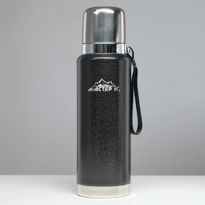 Термос &quotМастер К&quot 1 л сохраняет тепло 48 ч чёрный термос термосы и термо | Дом