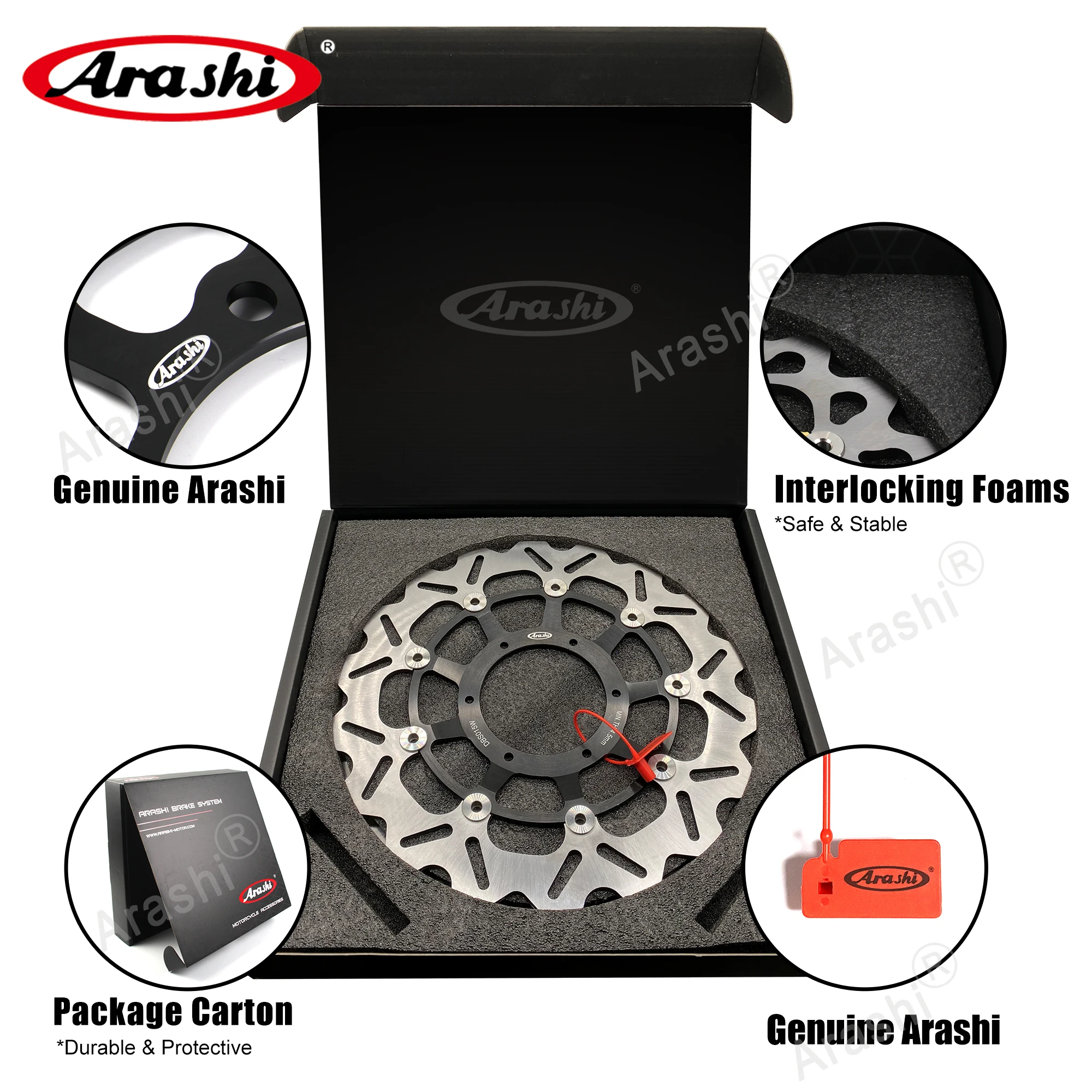 Arashi 2 шт. для HONDA CB900F CBF 900 HORNET 2002 2003 2004 2005 CNC полностью плавающие передние тормозные