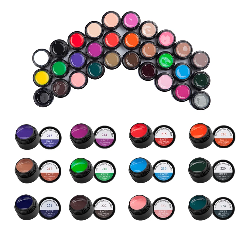 1 бутылка цветной гель для рисования дизайн ногтей маникюр УФ светодиодный