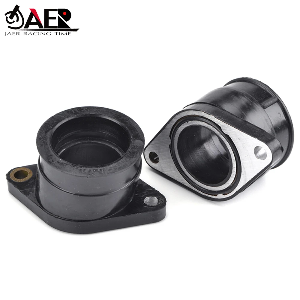 JAER 2PCS Motorcycle Carburetor Engine Rubber Adapter Inlet Intake Pipe for Yamaha XT550 XT 550 1982 1983 5Y1-13586-01 |