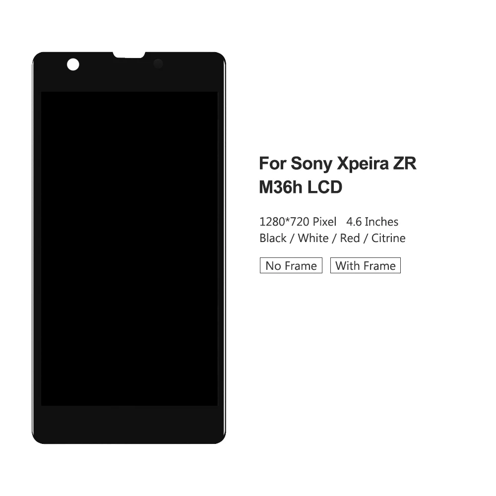 Оригинальный дисплей 4 6 дюйма для SONY Xperia ZR M36h C5502 с сенсорным экраном дигитайзер в