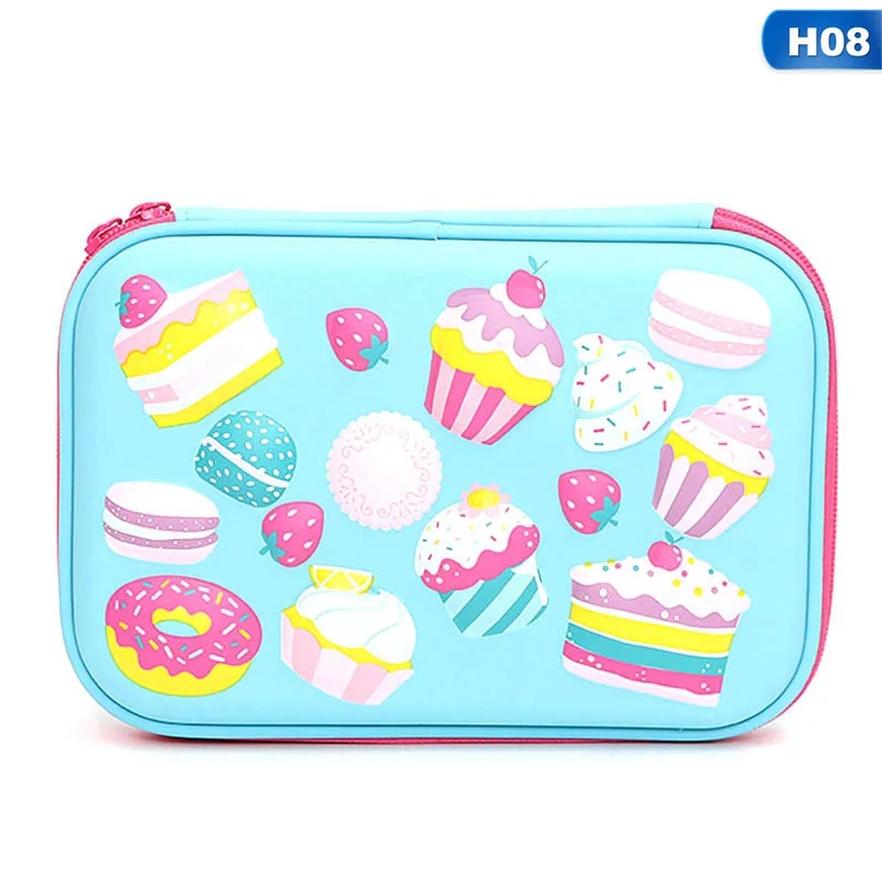 

Pencil Case School Box Cute Unicorn Kawaii School Supplies Big Capacity Cute PVA Pencile Bag Cute Cake Cartoon Animal