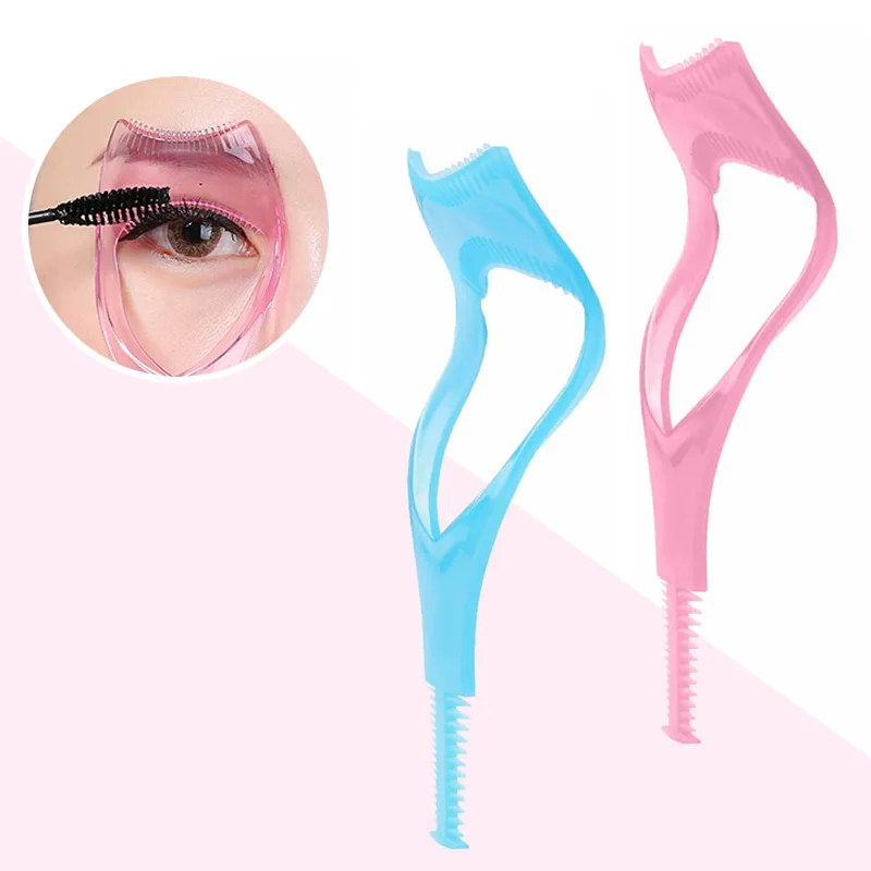 2 шт. 3 в 1 Тушь для ресниц Кисть завивки расческа тушь Аппликатор Руководство