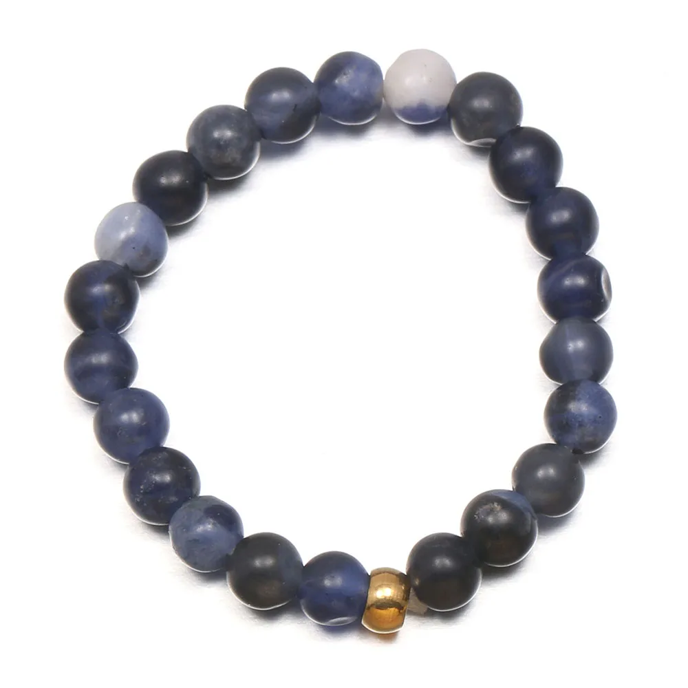 

Beads 3mm Natural Semi Precious Stone Small Round Bead Ring Stretch Bracelet For Women Men Girl Circumference 5.5 cm