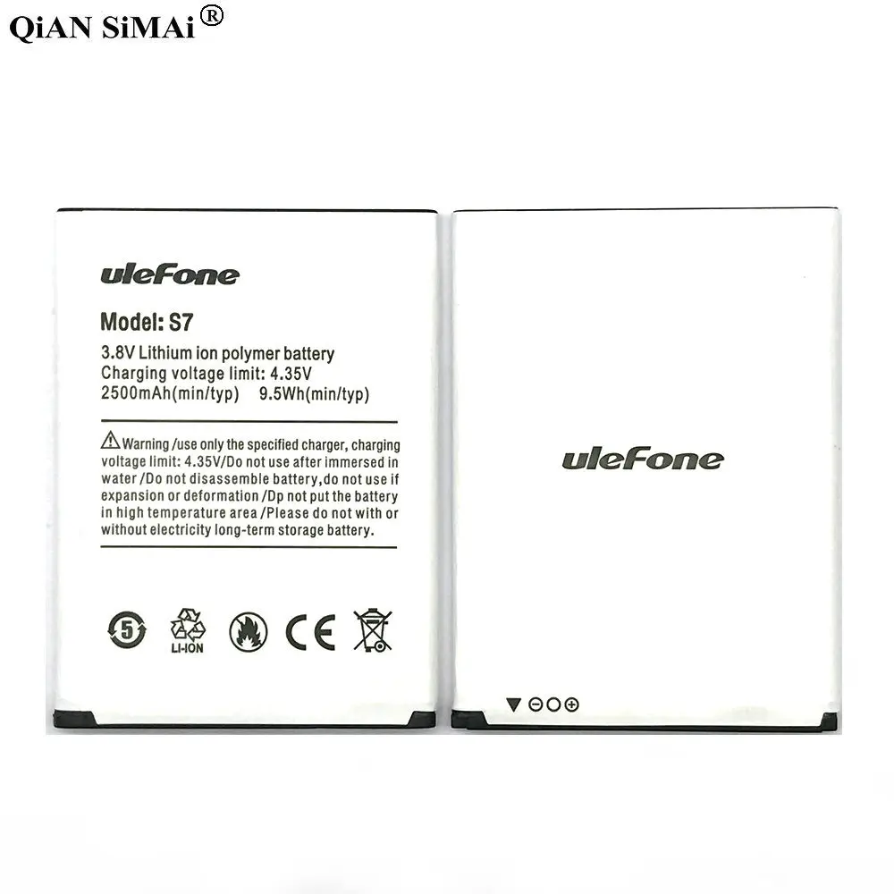 Новый высококачественный аккумулятор 2500 мАч для телефона Ulefone s7|Аккумуляторы