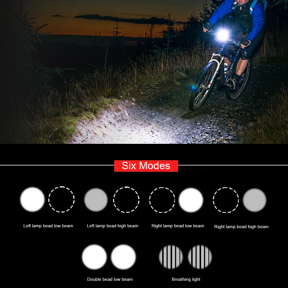 

Bike Light Rear Tail Light Front Light Set USB Rechargeable 500 Lumen T6 Lamp Bead Bicycle Lamp For MTB Rode Cycling Accessories