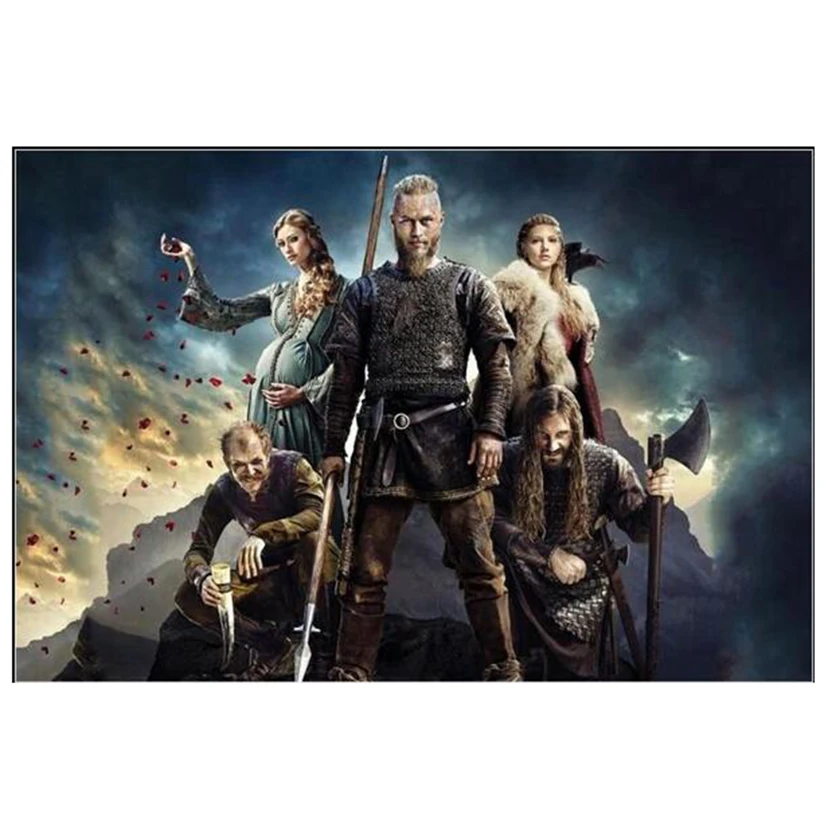 Викинги постер Фильм алмазная живопись полный квадратный Набор для вышивки