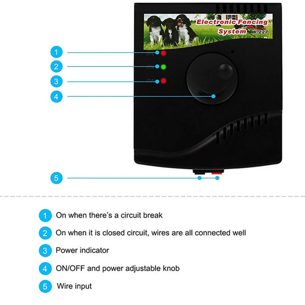 W 227B забор для домашних животных наземное электрическое ограждение собак