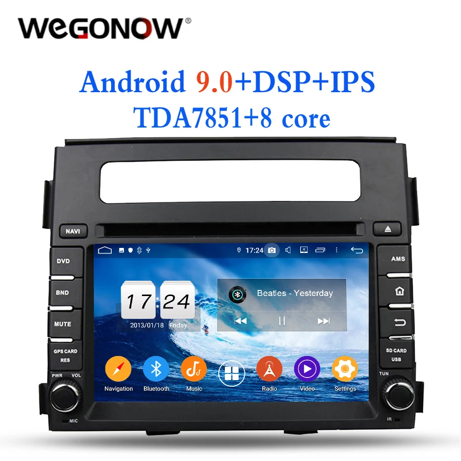 HD Android 9 0 Восьмиядерный 4 Гб ОЗУ для kia SOUL 2011 2012 Bluetooth Wifi 4G GPS Glonass карта DVR камера ТВ