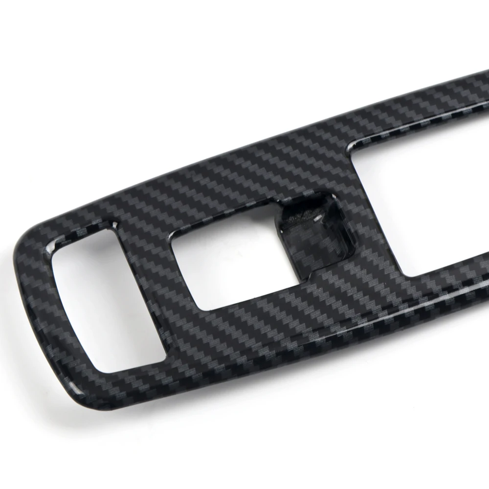 

Fit for Dodge Charger 2011-2020 Car Accessories Interior Decoration ABS Carbon Fiber Armrest Window Lift Switch Cover 4pcs LHD