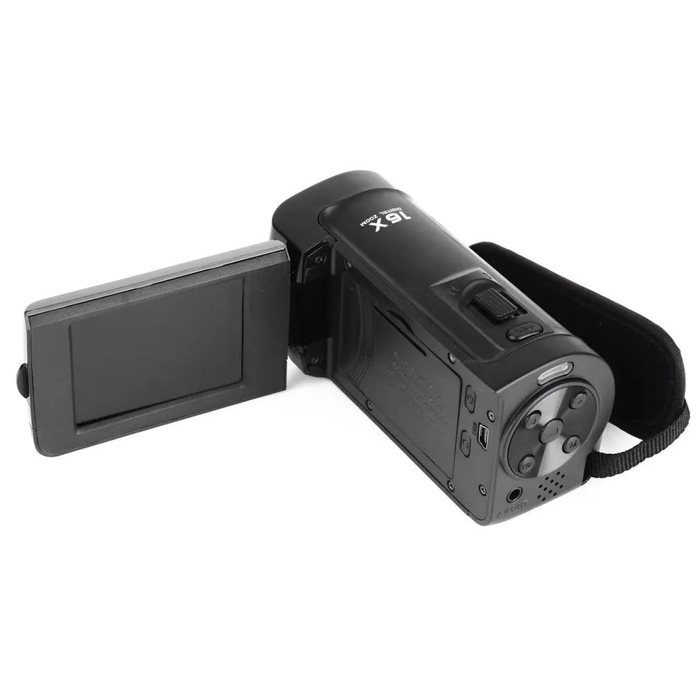 1080P Цифровая камера HDV видеокамера 16MP 16x зум COMS сенсор 270 градусов 2,7 дюймов TFT ЖК-экран