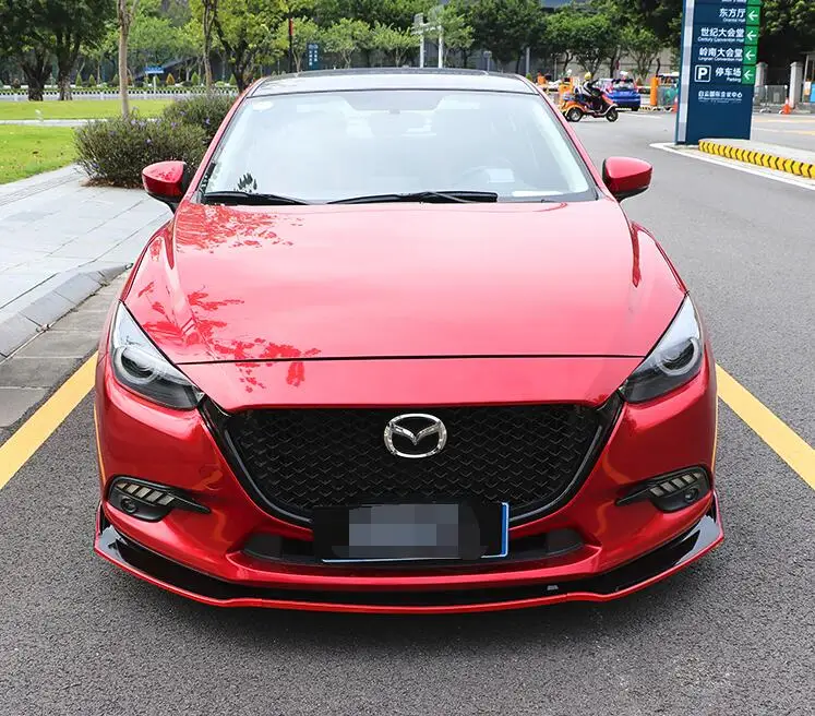 Для Mazda 3 Axela Body kit спойлер 2014-2017 sc ABS задний передний бампер диффузор защитные