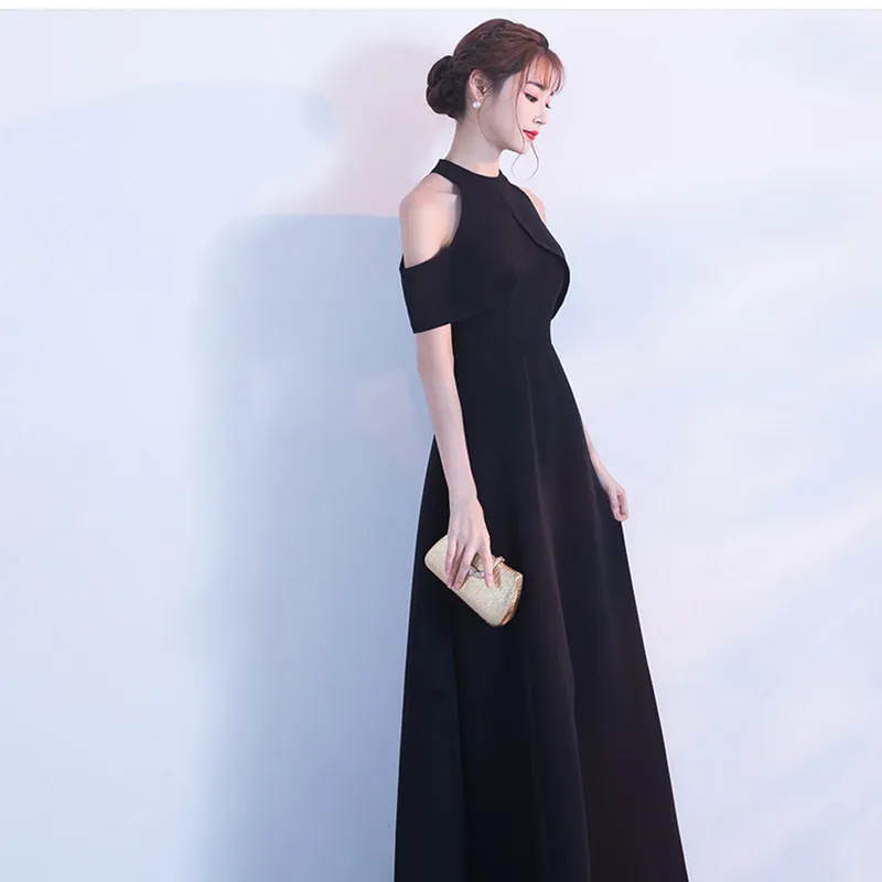 Простые платья Элегантные Длинные Выпускные женские вечерние Verano 2018 Festa Young Maxi