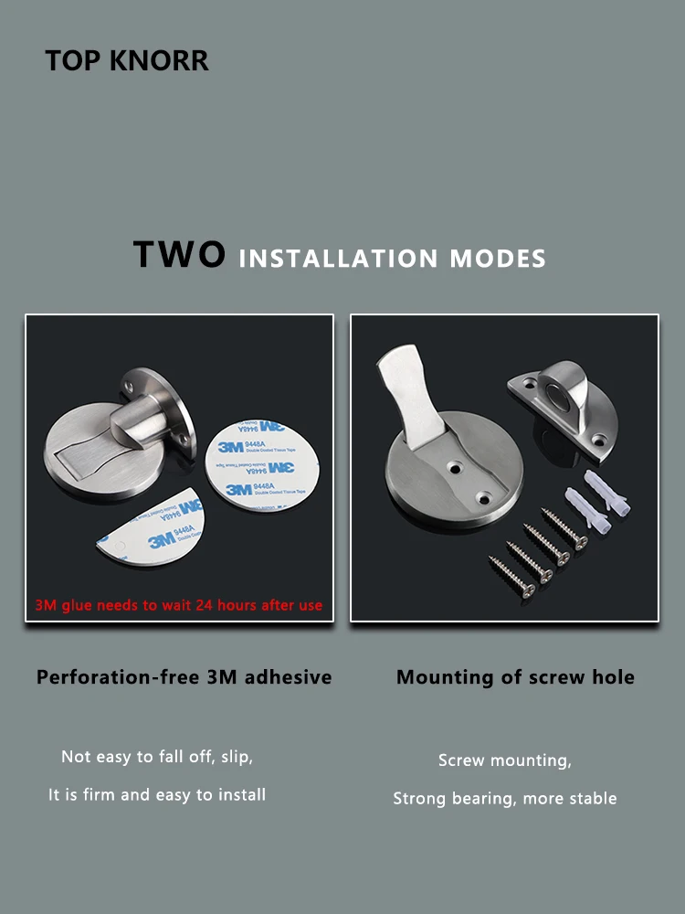 Магнитный дверной всасывающий Невидимый блок из нержавеющей стали 304 без