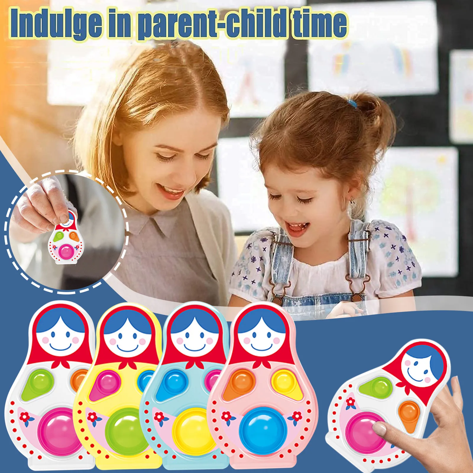 

Push Bubble Silicone Toy Push Up Antistress It Fidget Toys Russian Doll Cartoon Kawaii Intimate Squeeze Toys Juguetes Para Niños