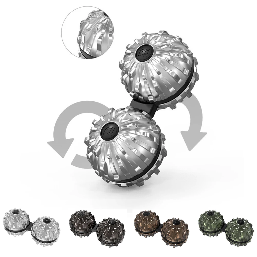 Массажный мяч вращающийся Гироскопическая декомпрессия облегчение боли вручную