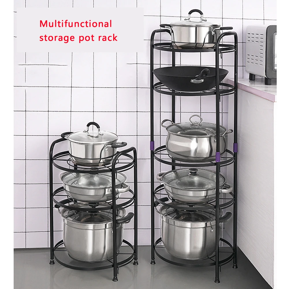 2 Layers Multifunction Kitchen Stand Creative Portable Space Saving Basin Pot Combinatorial Storage Holder Detachable Sundry New | Дом и сад