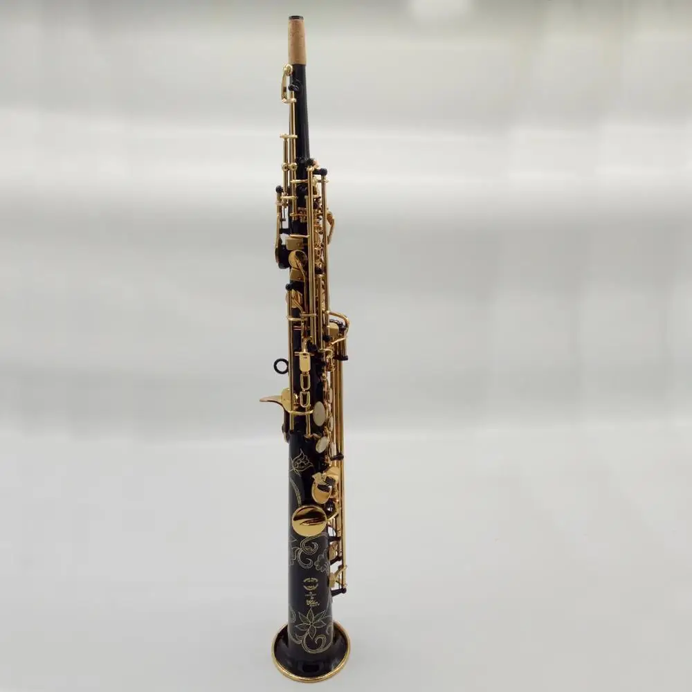 Бренд MFC сопрано саксофон 802 черный лак B ровное Sax 80II с корпусом мундштук трос
