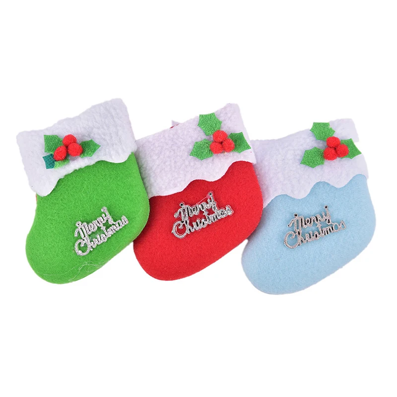 

Christmas Decorations/Small Boots Pendant/Plush Christmas Stocking Pendant/Christmas Gift Bag/ChristmasTree Ornaments