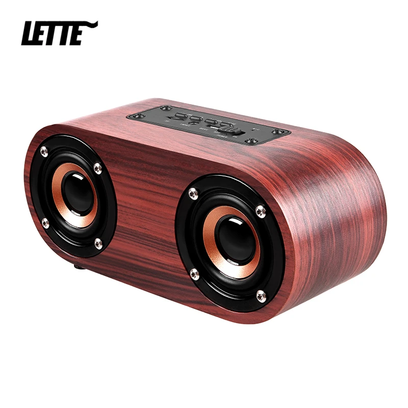 HIFI деревянная Bluetooth колонка AUX вход воспроизведение tf карты беспроводной