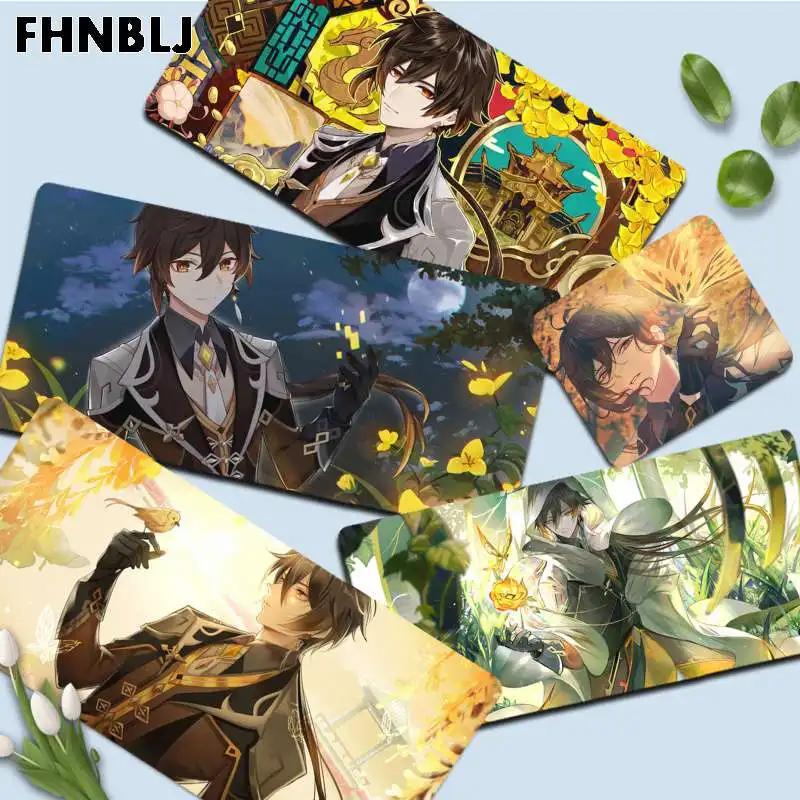 

Игровой коврик для мыши FHNBLJ zhongli genshin impact, большой размер XL, с фиксирующим краем, для большого края, с фиксацией скорости, с игровой клавиатуро...