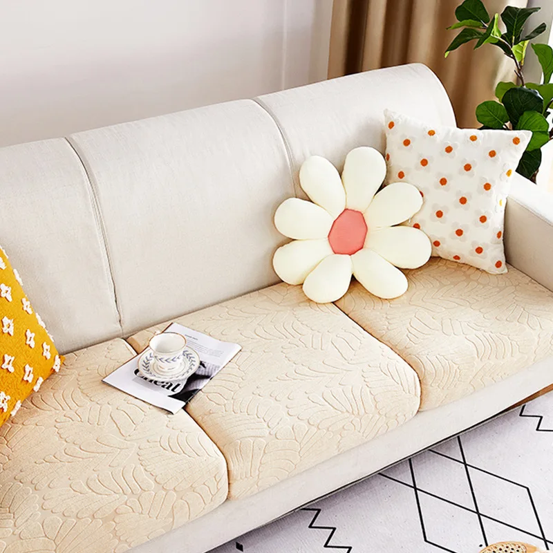

Plain Sofa Cushion Case Full Coverage Elastic Sofa Cover for Living Room
