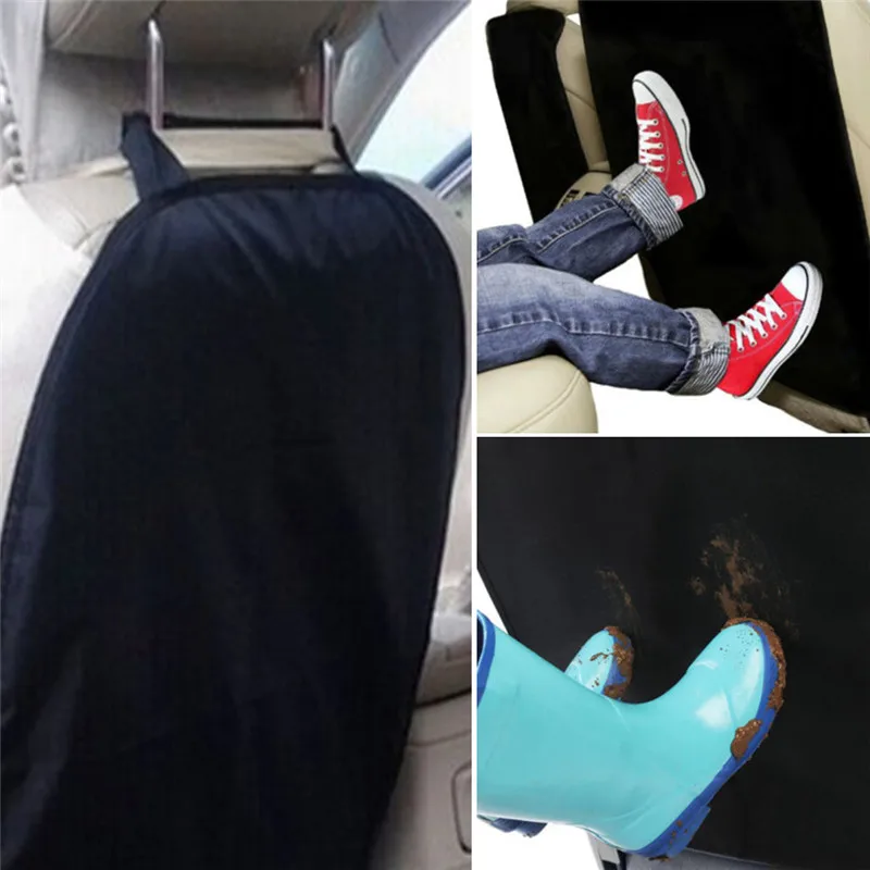 

1Pc Car Seat Back Protector Cover Pad Children Kick Anti Dirty Mud Mat Black Toddler Seat Mat Hot Wholesales Car Seat Kick Pad