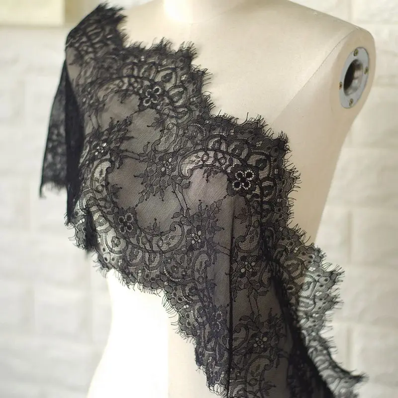 Кружевная ткань для наращивания ресниц Ширина 23 см длина тюля аксессуары свадьбы