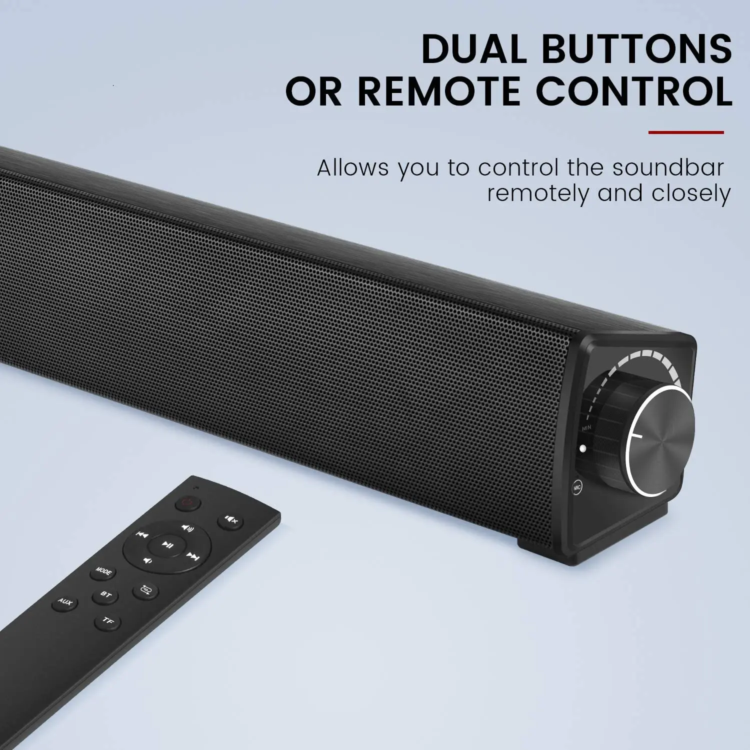 Звуковая панель для ПК 20 Вт проводная и беспроводная звуковая настольного