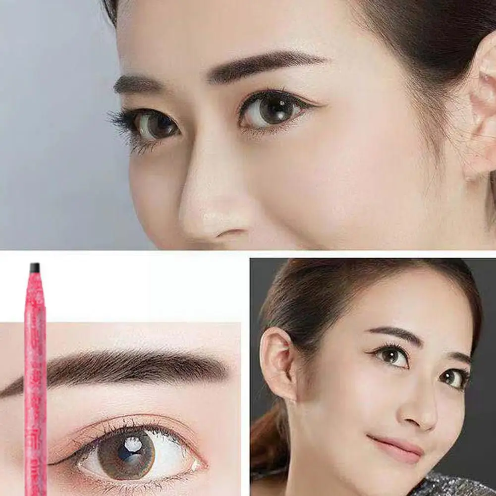 

Pull Line Eyebrow Pencil Makeup Eyebrow Enhancers Brown Pen Beauty Waterproof Cosmetic Brow Pen Pigment Tattoo Eye Tools Ma A4P5